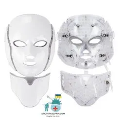 Face + Neck Skin Rejuvenating LED Mask color: EU PLUG (220-240V)|UK PLUG (220-240V)|US PLUG (100-110V)  New Arrivals As Seen On TV Skin Care Safest LED Beauty Masks Best Sellers