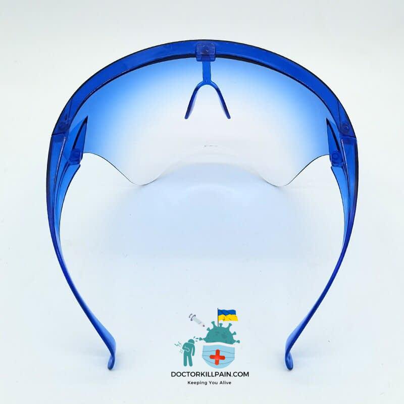 Fashion Clear Full Face Shield Colorful/Transparent Shield Visor Sunglasses PC Anti-Oil Anti-Fog Frame Goggle Shield Children