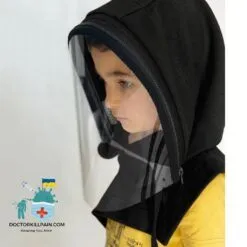 Face Shield With Hood for Kids color: A|B|C|D  New Arrivals Protection Against COVID-19 Face Masks & Face Shields Face Shields Face Shields For Kids Best Sellers