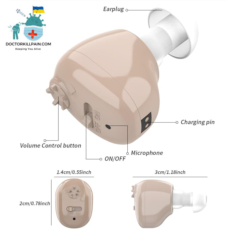 2021 best ITC Hearing Aid Rechargeable Hearing Amplifier Ear Hearing Aid for The Elderly Sound Amplifier for Hearing Loss Aids
