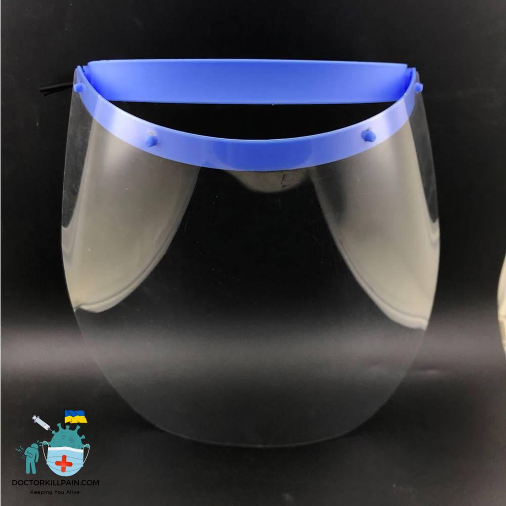 2020 New Clear Transparent Adjustable Full Face Plastic Flip-up Visor Anti-fog Anti bacteria Protective