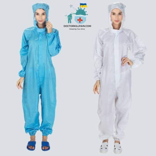 Full Body Protective Coverall Suit color: Blue|White  New Arrivals Protection Against COVID-19 Protective Suits & Clothing Best Sellers