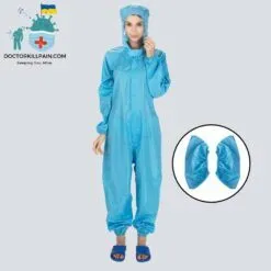 Full Body Protective Coverall Suit color: Blue|White  New Arrivals Protection Against COVID-19 Protective Suits & Clothing Best Sellers
