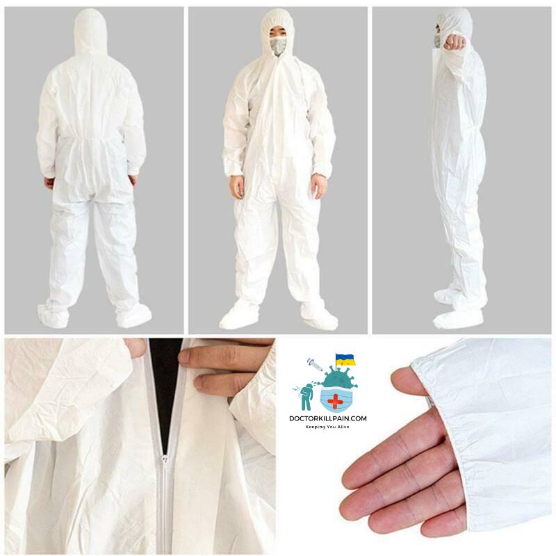 2020 Painting Decoration Polishing Laboratory Waterproof Protector Work Suit Disposable Overalls Oil Dustproof