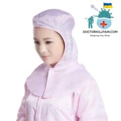 Full Head and Sholder Protective Cap color: Pink|Blue|White  New Arrivals Protection Against COVID-19 Protective Suits & Clothing Best Sellers