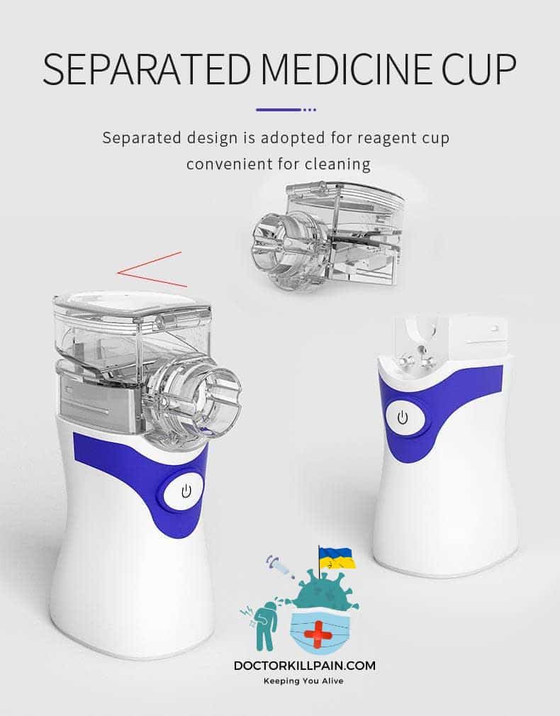 Medical equipment Nebulizer Handheld Ultrasonic Steaming Devices Atomizer inhalator for Adults Kids mini Portable nebulizador