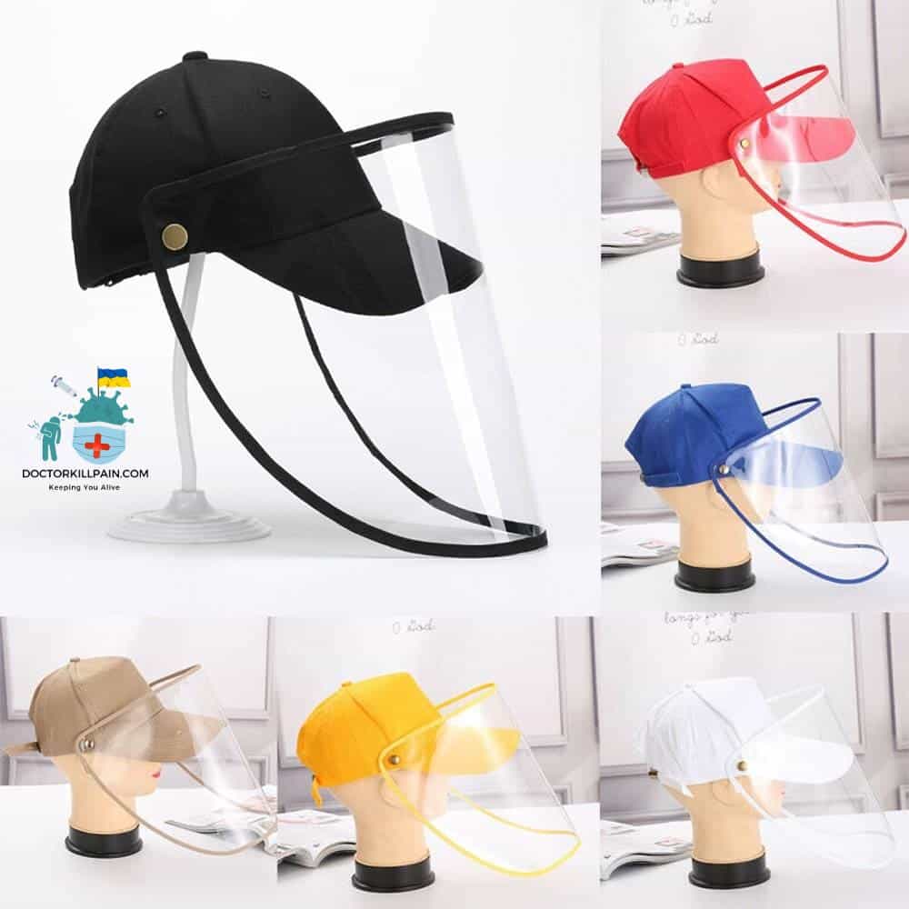 2020 Spray Detachable Anti-spitting Anti Face Protective Hat Cover Outdoor Cap Hot Splash-proof Helmet Hat