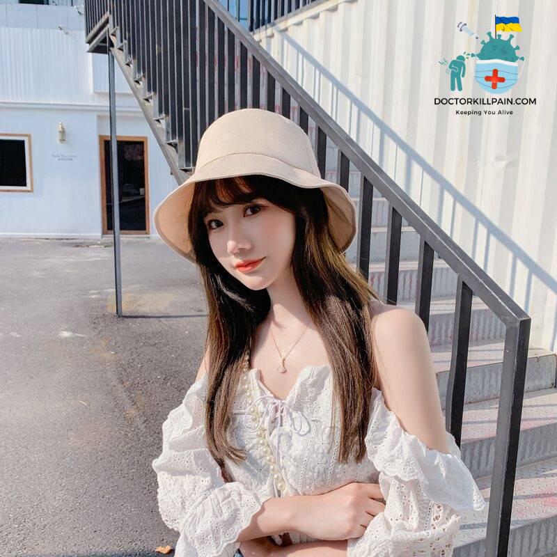 Visually Transparent Plastic Women's Hat Removable Cap for Women Sun Chapeu Feminino Bucket Hats