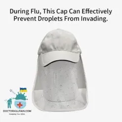 Hat With Soft Removable Face Shield color: Orange|Red|Black|Blue|White|Yellow  New Arrivals Protection Against COVID-19 Face Masks & Face Shields Face Shields Face Shields For Adults Best Sellers