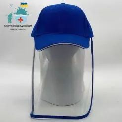Hat With Soft Removable Face Shield color: Orange|Red|Black|Blue|White|Yellow  New Arrivals Protection Against COVID-19 Face Masks & Face Shields Face Shields Face Shields For Adults Best Sellers