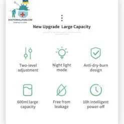 Home Office Humidifier Air Diffuser color: White  New Arrivals Uncategorized Best Sellers