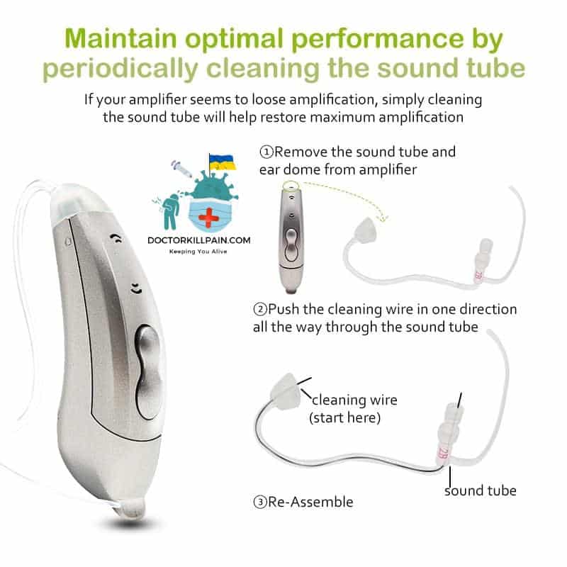 6-Channel Digital Hearing Aid Audifonos Sound Amplifiers Wireless Ear Aids for Elderly Moderate to Severe Loss Hearing Amplifier