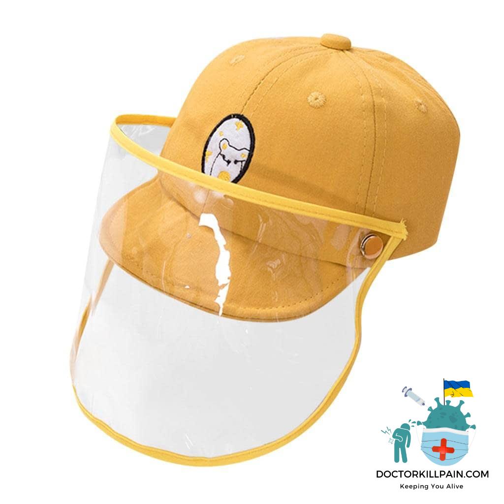 0-12 years Anti-spitting Dustproof Cover Kids Protective Hat Boys Girls peaked cap Hat For Kid Isolate germs Защитный колпачок#2