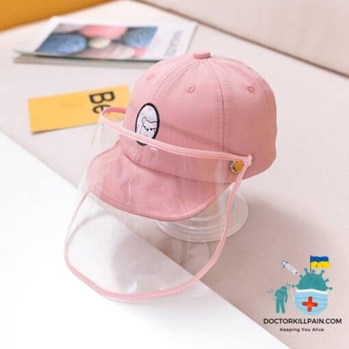 Kids Cap With Removal Face Shield color: 0-3yearBK|0-3yearsBU|0-3yearsPK|0-3yearsYE|3-12yearsBU|3-12yearsKH|3-12yearsOR|3-12yearsYE  New Arrivals Protection Against COVID-19 Face Masks & Face Shields Face Shields Face Shields For Kids Best Sellers