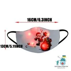 Light Up Christmas Face Masks For Kids color: A|B|C|D|E|F  New Arrivals Protection Against COVID-19 Face Masks & Face Shields Face Masks Safest Face Masks For Kids Best Back to School Face Masks For Kids Best Sellers