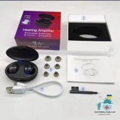 Lightweight Comfortable Wireless Hearing Aids color: beige|Black 2021|Skin Color|White 2021|Black|White  Best Hearing Aids In 2022 New Arrivals Best Sellers