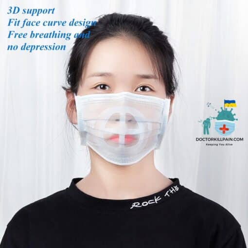 No Acne Face Mask Supporter DR. KILL PAIN: 3D Mouth Mask  New Arrivals Protection Against COVID-19 Face Masks & Face Shields Face Masks Face Masks For Adults Face Mask Brackets Best Sellers