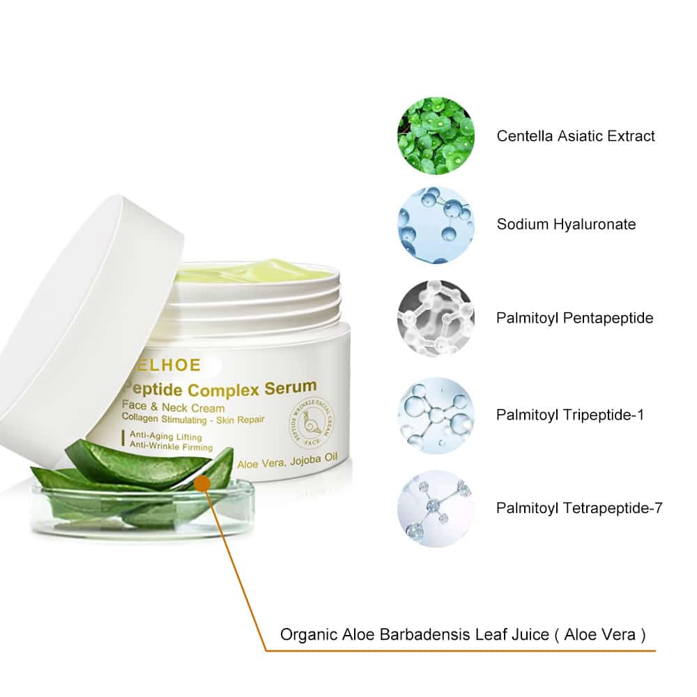 Peptide Wrinkle Remover Face Cream Anti Aging Firming Lifting Facial Products Fade Fine Lines Whitening Moisturizing Beauty Care