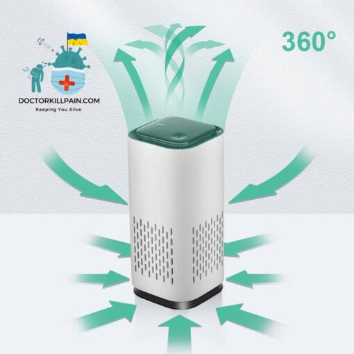 Portable Air Purifier With Carbon Filter And Light color: Black|Green|White  New Arrivals As Seen On TV Best Sellers