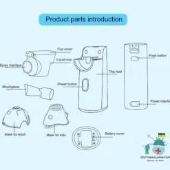 Portable Nebulizer For Respiratory Illnesses color: CUP Accessories|N3|N3 standard  New Arrivals Protection Against COVID-19 Best Sellers