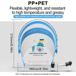 Premium Adjustable Face Shield Weight: 280g  New Arrivals Protection Against COVID-19 Face Masks & Face Shields Face Shields Face Shields For Adults Face Shields For Kids Best Sellers