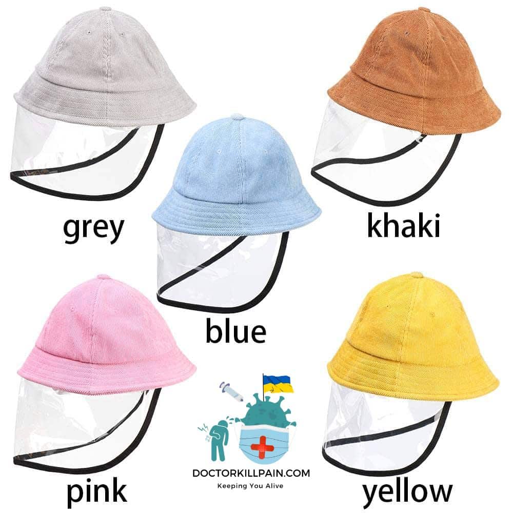 Multifunctional bucket Hat Kids anti-Dust Anti-spitting anti-fog Droplets Cover Full Face Fisherman Cap Children Protective Hat