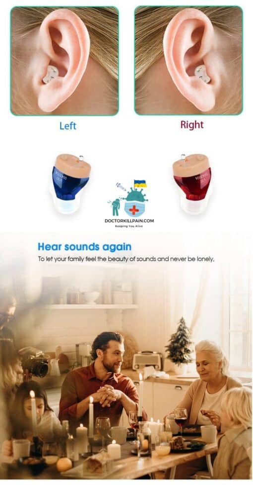 Rechargeable Clear Sound Hearing Aids color: V30-Blue|V30-Pair|V30-Red  Best Hearing Aids In 2022 New Arrivals Best Sellers