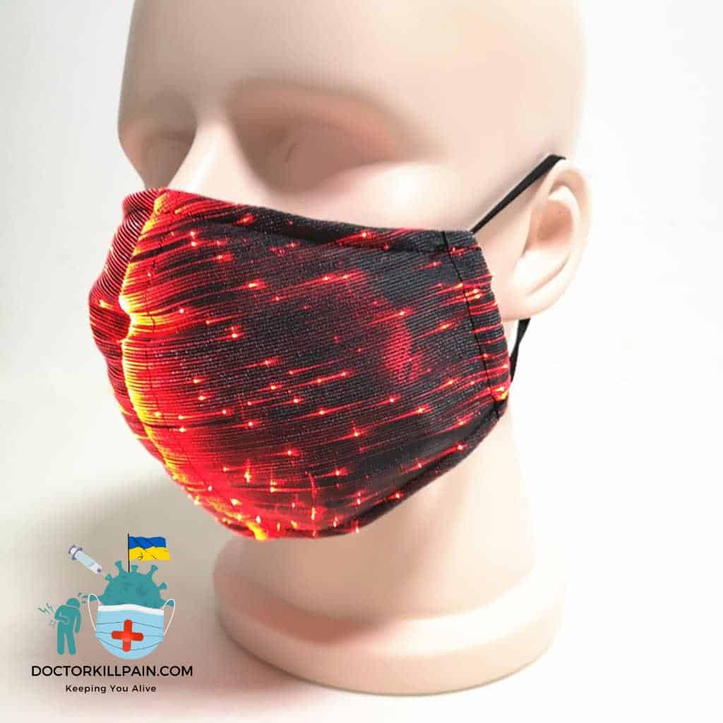 Colorful Led Mask For Women Fashion Colorful Glowing Nightclub Party Bar Bungee Rechargeable Party Decoration Mask Маска