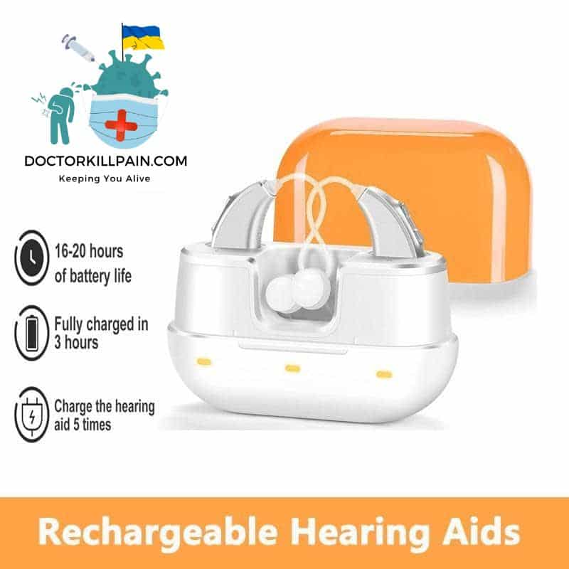 Rechargeable Hearing Aid Intelligent Digital Hearing Aids Low-Noise Portable Sound Amplifier For Elderly Deafness Severe Hearing