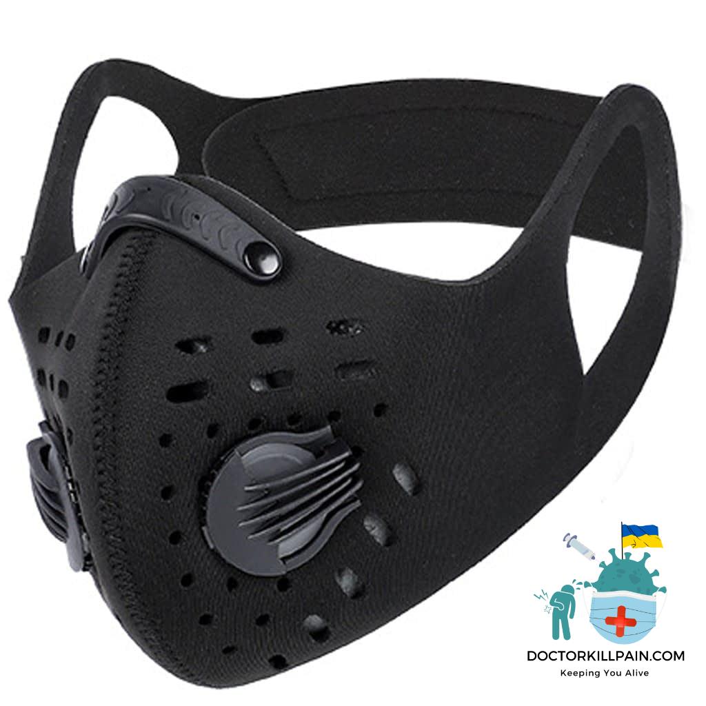 #3 Bike Face Mask With Filter Activated Carbon Mesh Cycling Half Facemask For Outdoor Sports Unisex Dust Masks Halloween Cosplay