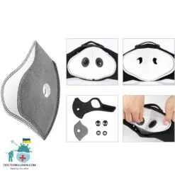 Safe Breathable Face Mask For Biking color: Navy|Orange|Wine|Gray with 2 Filters|Black  New Arrivals Protection Against COVID-19 Face Masks & Face Shields Face Masks Face Masks For Adults Best Sellers