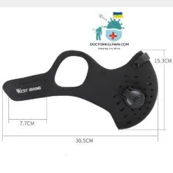 Safe Breathable Face Mask For Biking color: Navy|Orange|Wine|Gray with 2 Filters|Black  New Arrivals Protection Against COVID-19 Face Masks & Face Shields Face Masks Face Masks For Adults Best Sellers