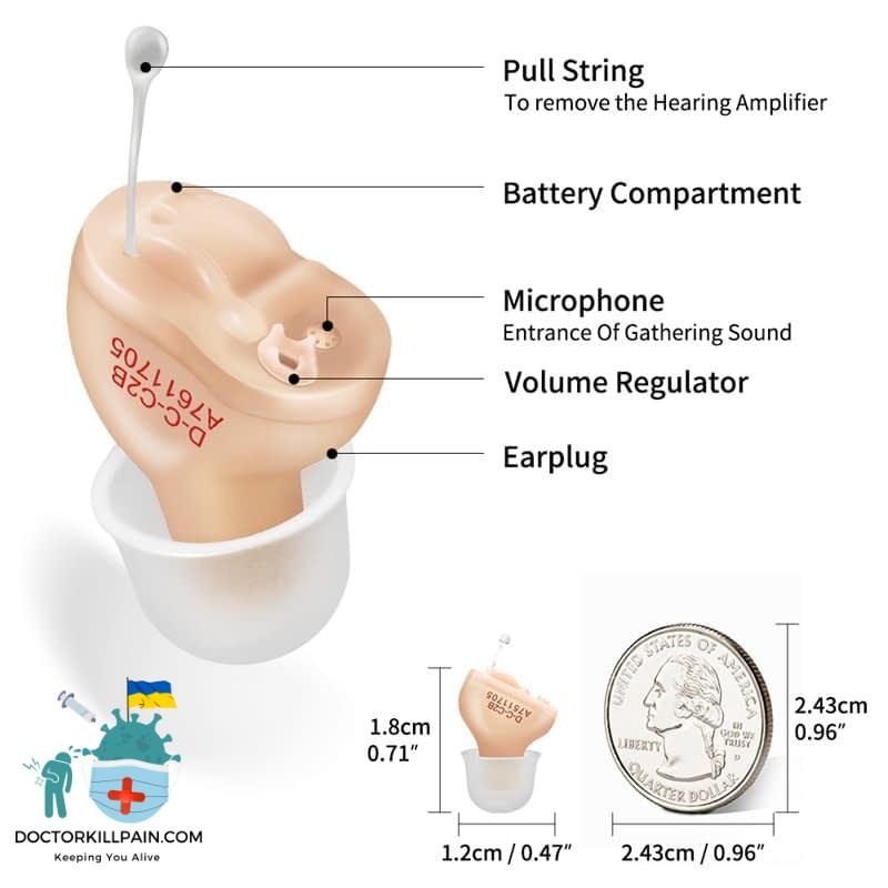 Best Hearing Aids Digital 4/6/8 Channels Invisible Hearing Aid CIC Listening Devices Hearing Assist Sound Amplifier Audífonos
