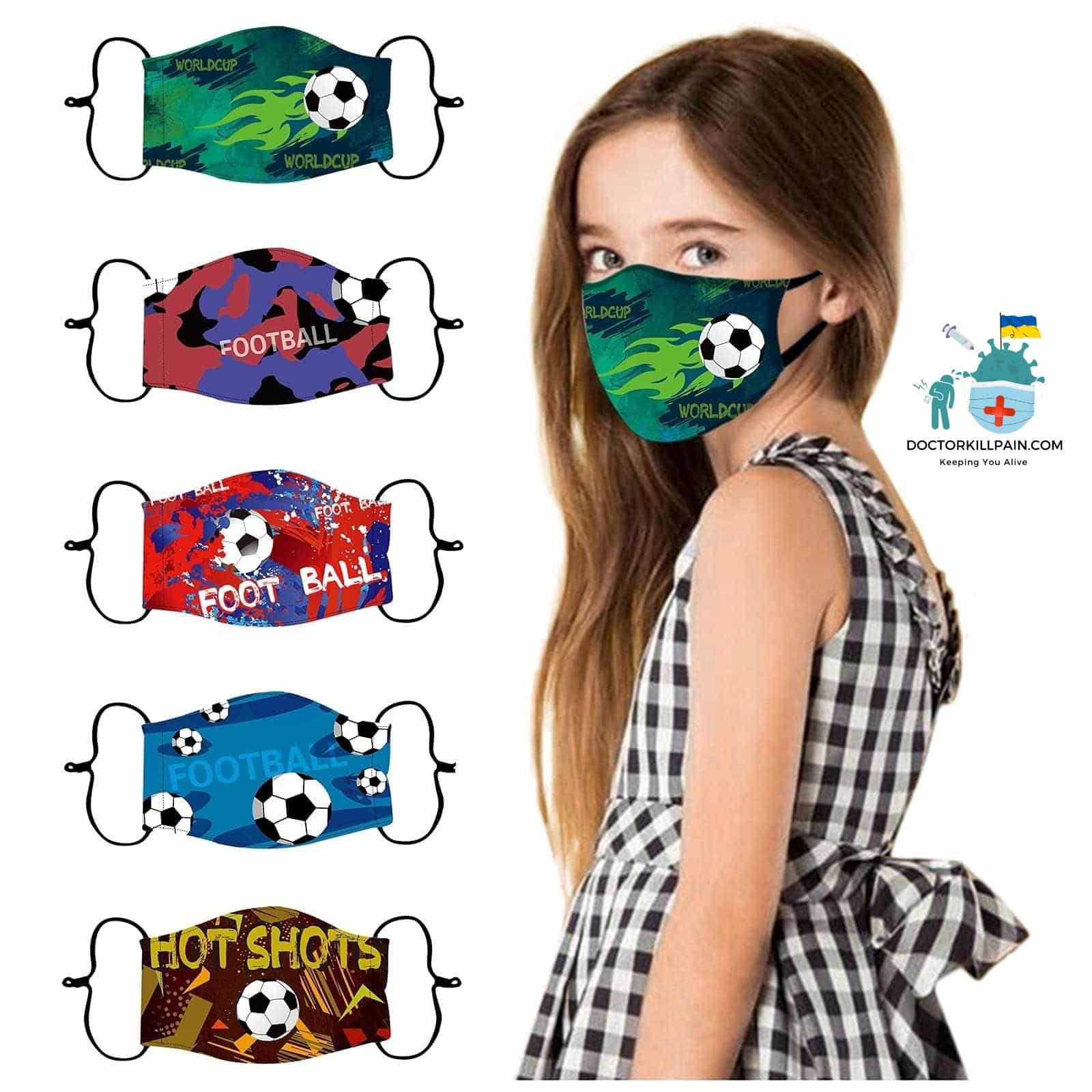 Adjustable Anonymous Mask For Children Printed Reusable Mouth Face Masks Cubrebocas Para Niños Washable Halloween Cosplay Masque