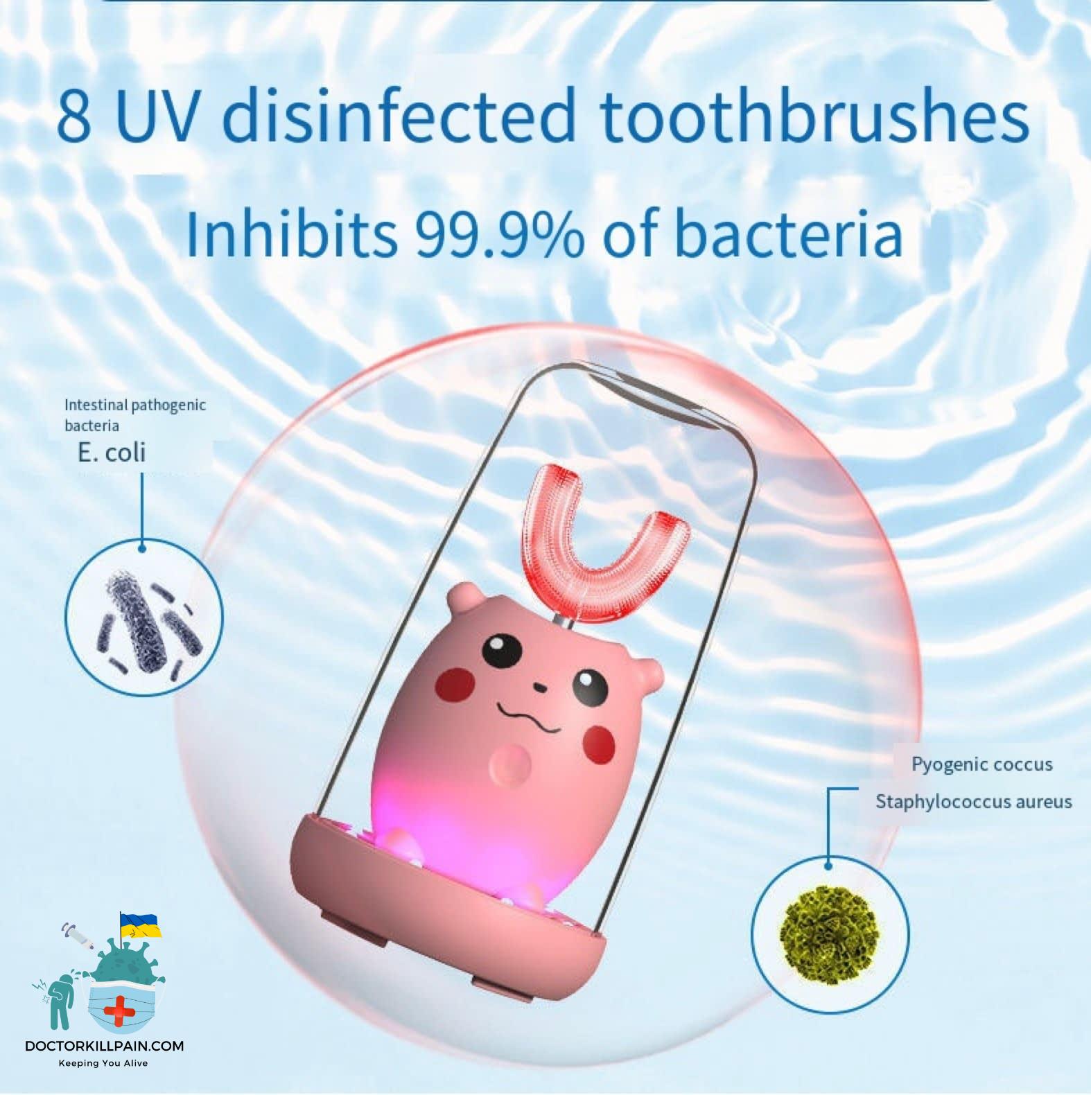 Sonic Children Electric Toothbrush Cartoon Pattern Toothbrush Soft Silicone Brush Head Fully Automatic Kids Electric Toothbrush