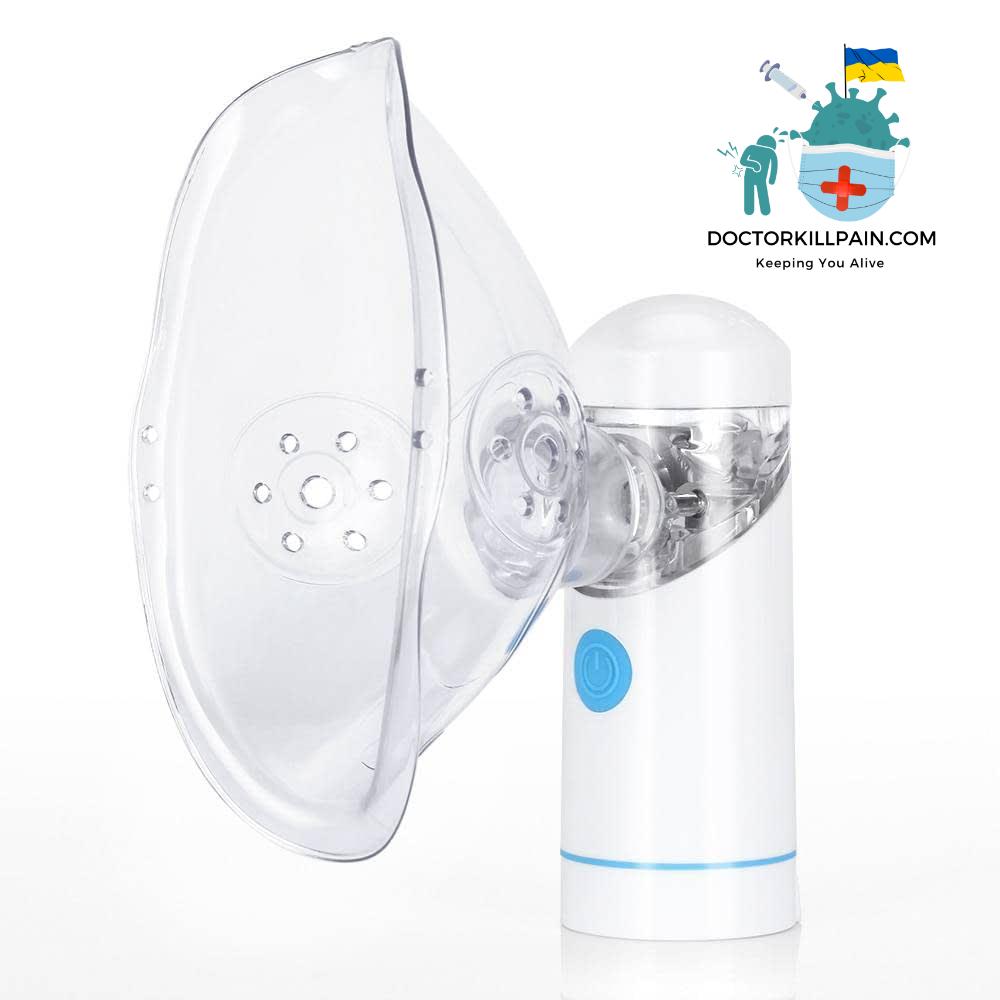 USB Rechargeable Mini Mesh Nebulizer Inhaler Kit Travel Portable Handheld Silent Atomizer for Adult Kids Asthma Rhinitis Cough