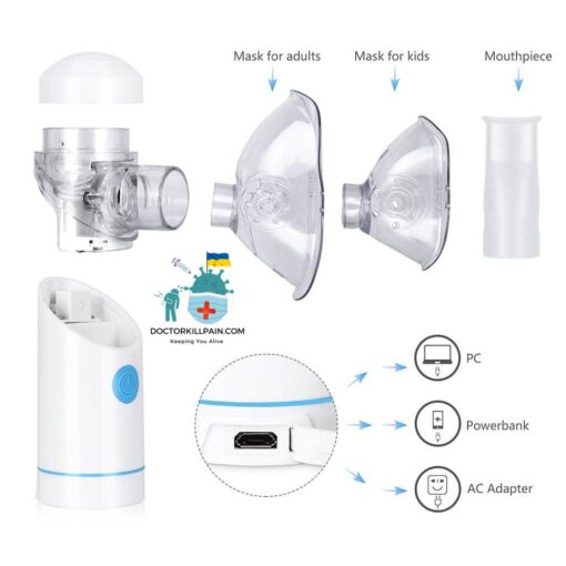 USB Rechargeable Mini Nebulizer Inhaler Brand: Dk. Kill Pain  New Arrivals Protection Against COVID-19 Best Sellers