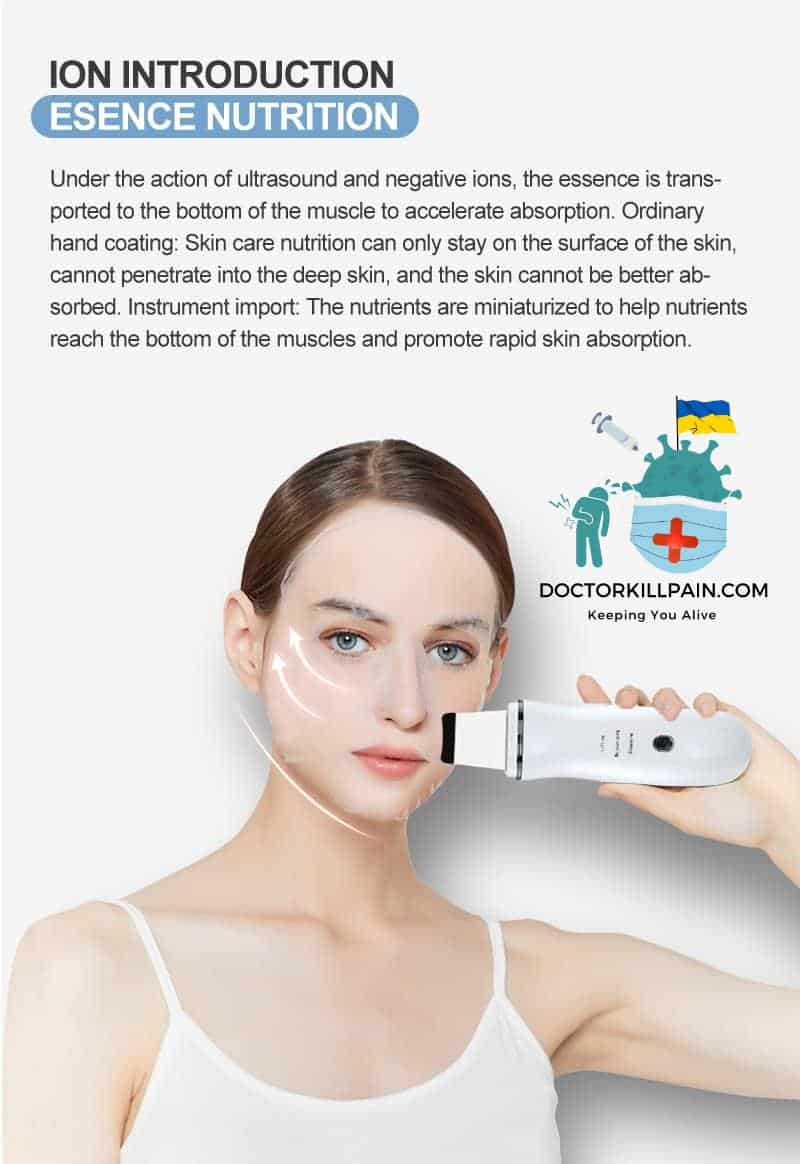 AmazeFan Ultrasonic Skin Scrubber Peeling Shovel Ion Acne Blackhead Remover Deep Cleaning Machine face Lifting Facial Massager