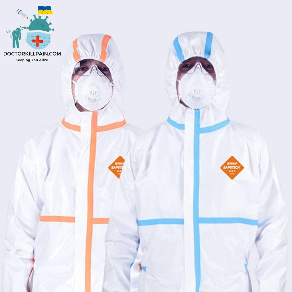 Hospital Ward Siamese Isolation Clothing Protective Clothing Breathab Non-toxic and tasteless Composite protective clothing #2