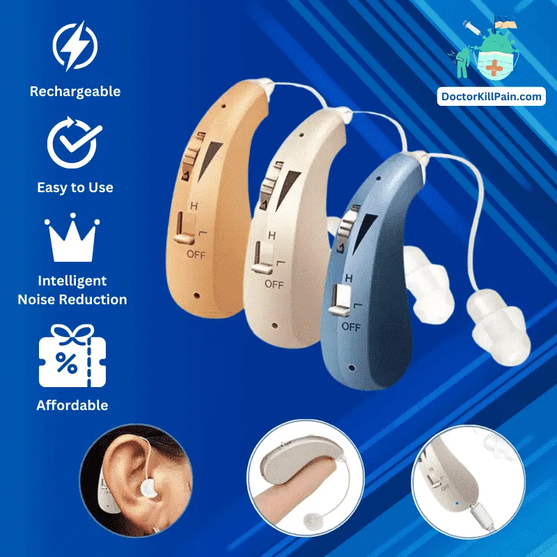 ClearEar Mini™️: Rechargeable Hearing Aid with Intelligent Noise Reduction color: Silver|Skin|Blue  New Arrivals As Seen On TV Best Affordable Hearing Aids Best Sellers
