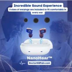 NanoHear™️ Small Affordable Hearing Aids For Moderate to Severe Hearing Loss color: Skin|Blue/Red|Black New Arrivals Best Affordable Hearing Aids