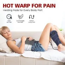 Hailicare Heating Pad Wrap 3 Heating Settings Support Brace Wristband Belt Hot Warm Relief Pain Bandage Ankle Support Protector color: EU PLUG|UK Plug|US Plug  Pain Relief Arm Pain Relief