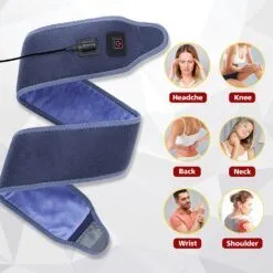 Hailicare Heating Pad Wrap 3 Heating Settings Support Brace Wristband Belt Hot Warm Relief Pain Bandage Ankle Support Protector color: EU PLUG|UK Plug|US Plug  Pain Relief Arm Pain Relief