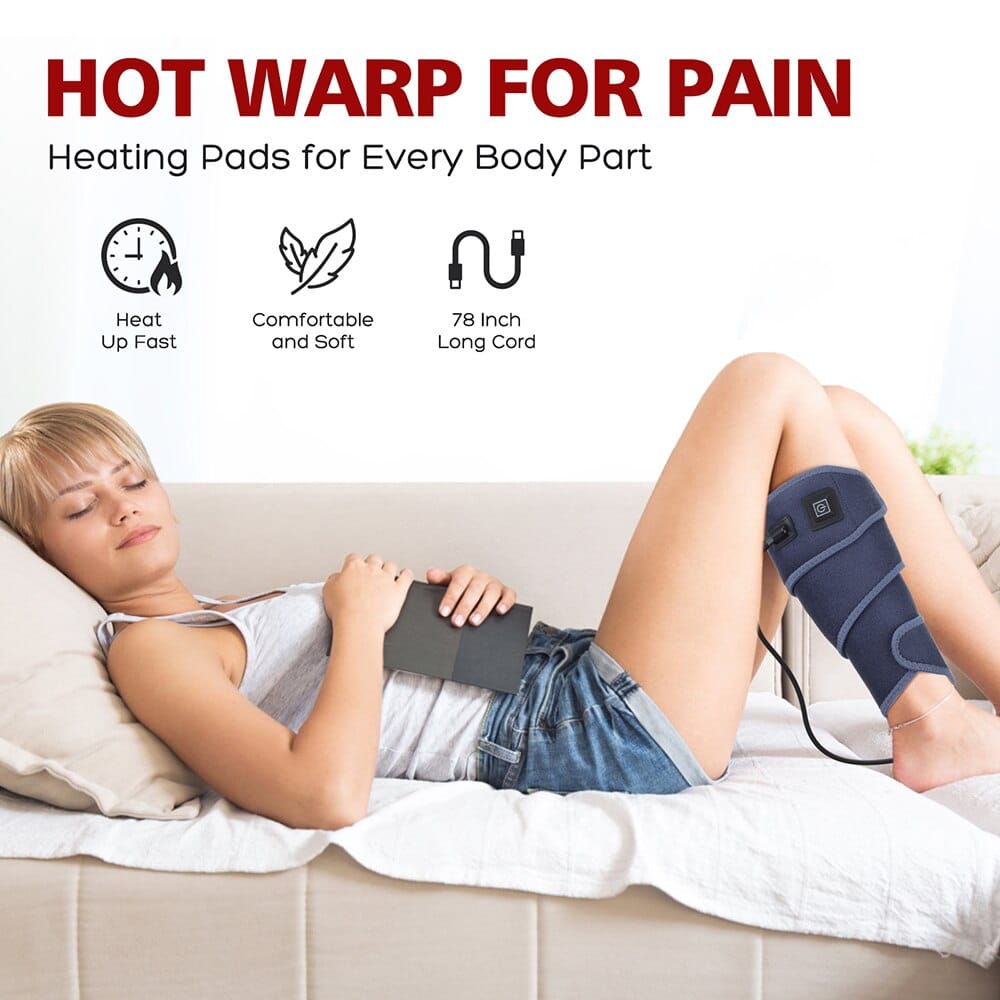 Hailicare Heating Pad Wrap 3 Heating Settings Support Brace Wristband Belt Hot Warm Relief Pain Bandage Ankle Support Protector