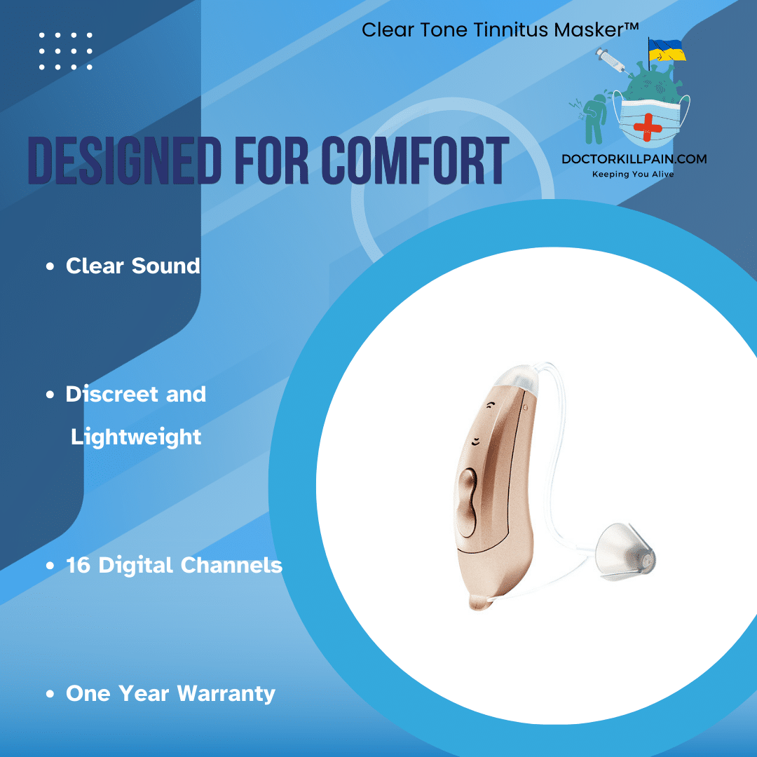 ClearTone Tinnitus Masker™ 8-Channel Digital BTE Hearing Aid - Image 4