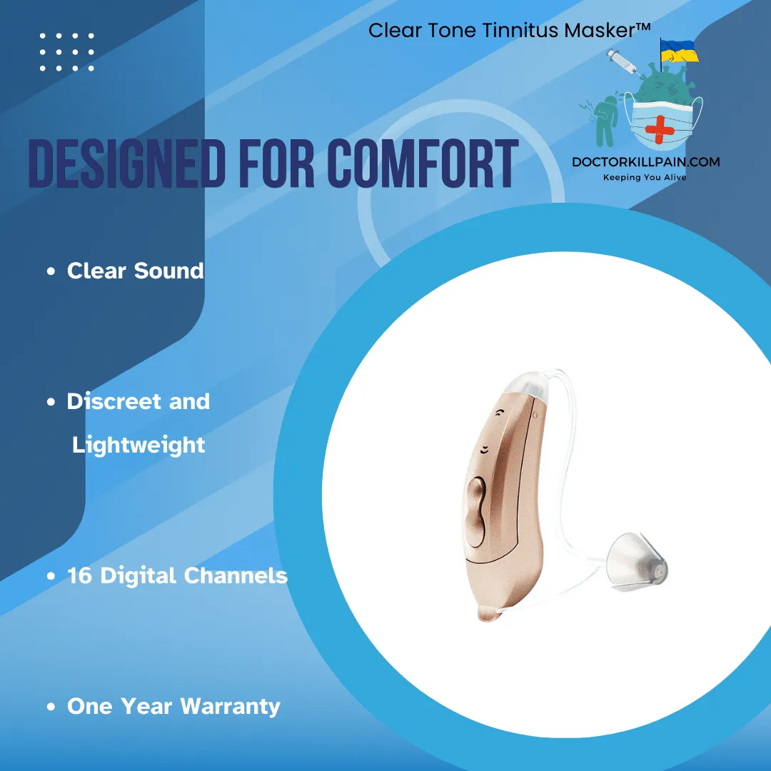 ClearTone Tinnitus Masker™ 8-Channel Digital BTE Hearing Aid - Image 4