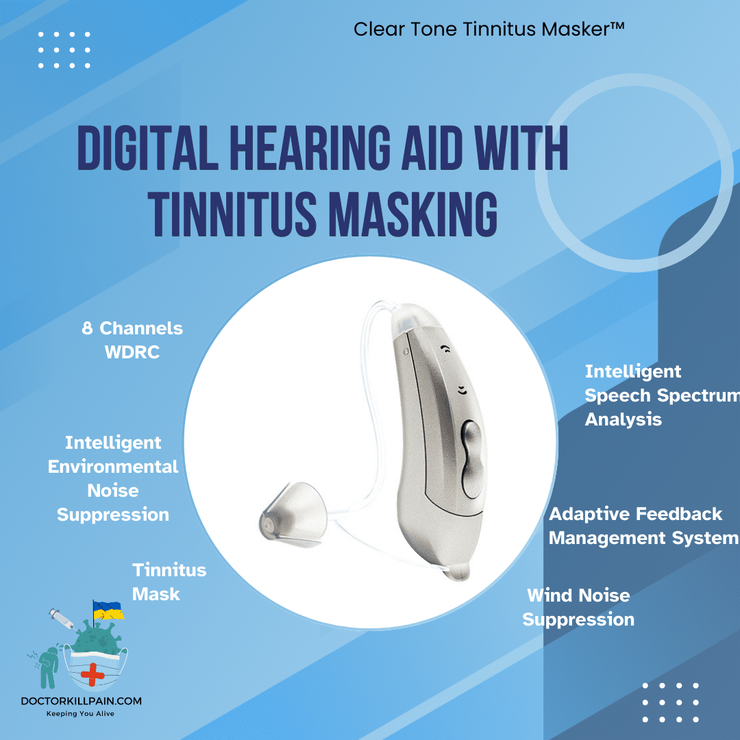 ClearTone Tinnitus Masker™ 8-Channel Digital BTE Hearing Aid - Image 3