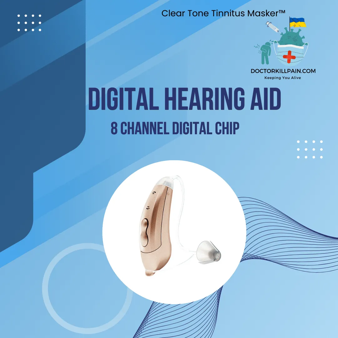 ClearTone Tinnitus Masker™ 8-Channel Digital BTE Hearing Aid - Image 2
