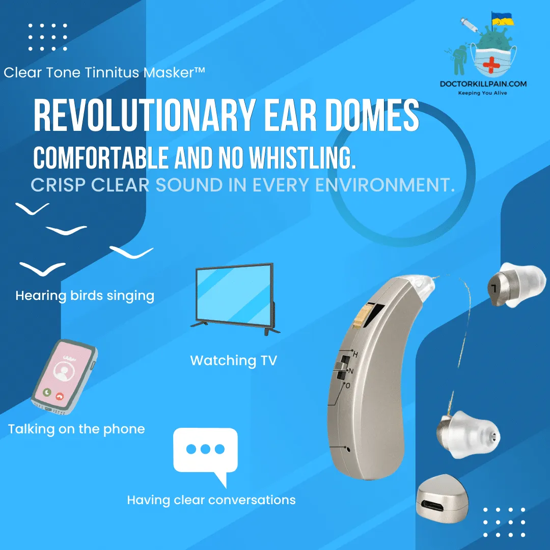 ClearTone Tinnitus Masker™ 8-Channel Digital BTE Hearing Aid - Image 7