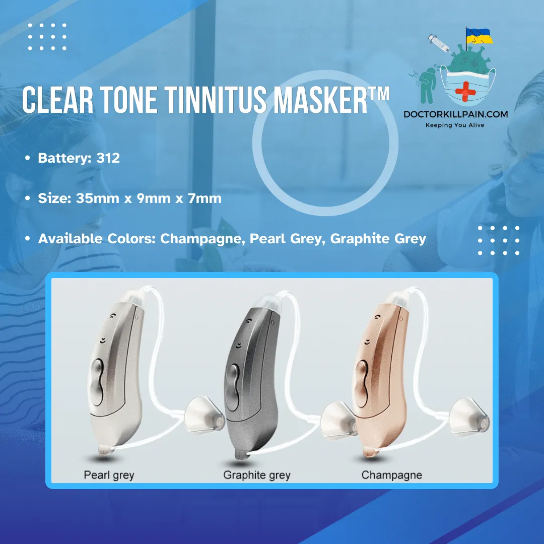 ClearTone Tinnitus Masker™ 8-Channel Digital BTE Hearing Aid - Image 6